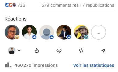 Post à 460k impressions